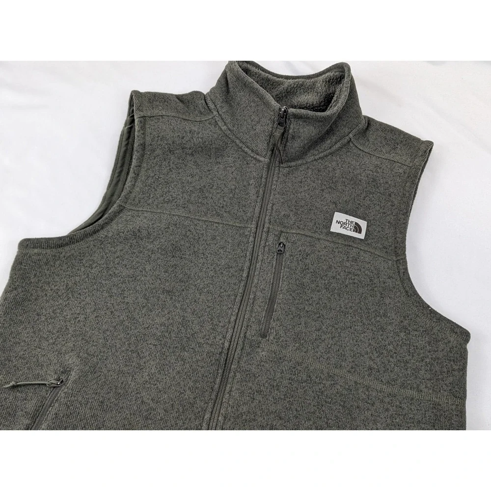 The North Face Vest Mens Large LG Gordon Lyons Fleece Full Zip Hiking Outdoor